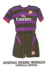 UNIFORME ARSENAL NEGRO/MORADO