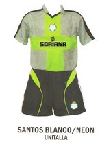 UNIFORME SANTOS BLANCO/NEON
